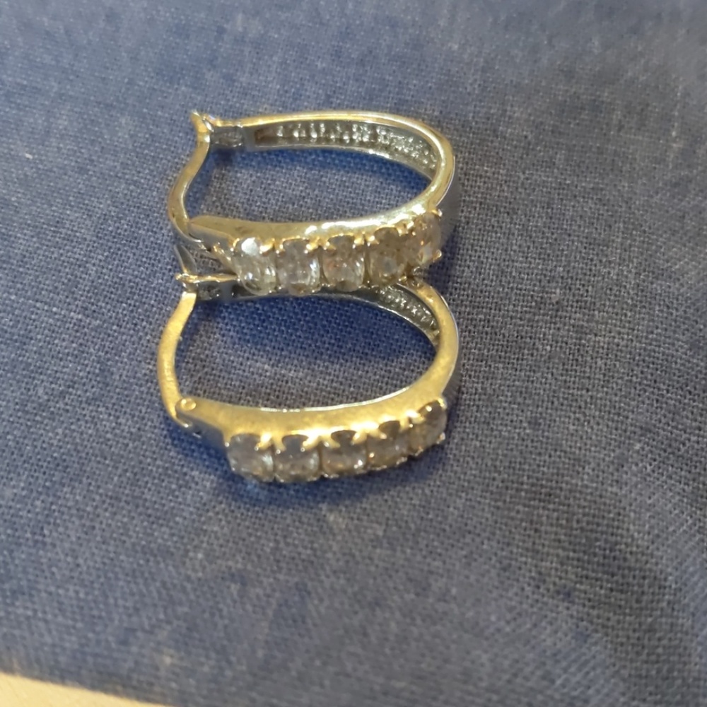 Sterling silver hoops